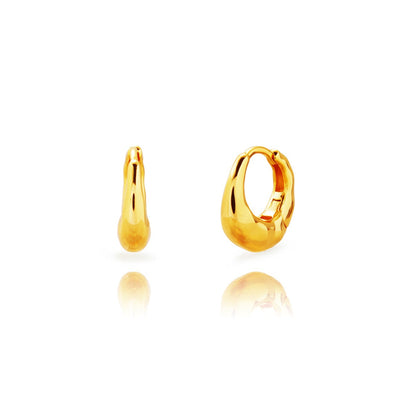 PENDIENTES ARO AMARTILLADO REDONDO