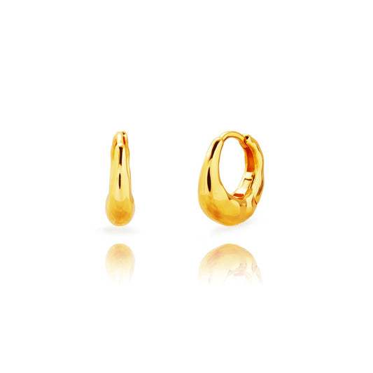 PENDIENTES ARO AMARTILLADO REDONDO