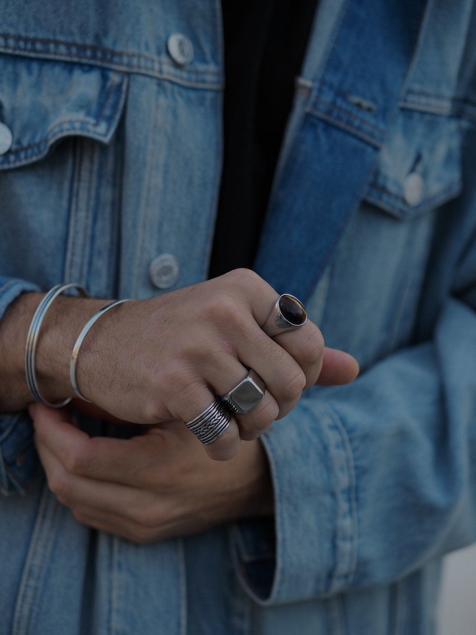 ANILLO ETNICO AJUSTABLE - VIOLETA