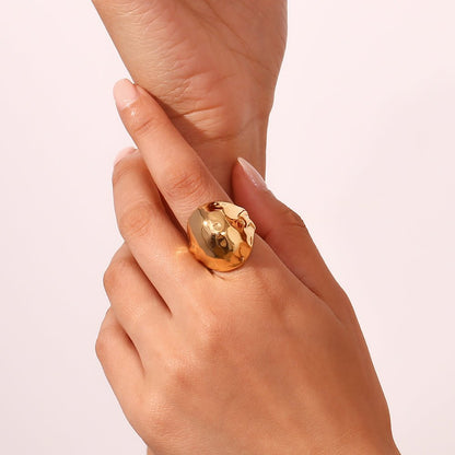 ANILLO MARTILLADO GRUESO - VIOLETA