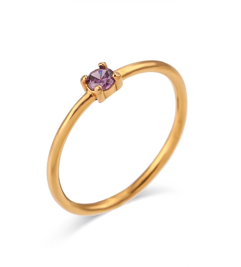 ANILLO PIEDRA NACIMIENTO - VIOLETA