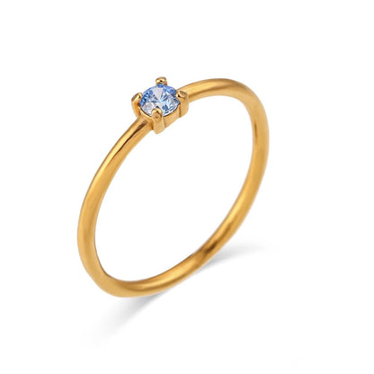 ANILLO PIEDRA NACIMIENTO - VIOLETA