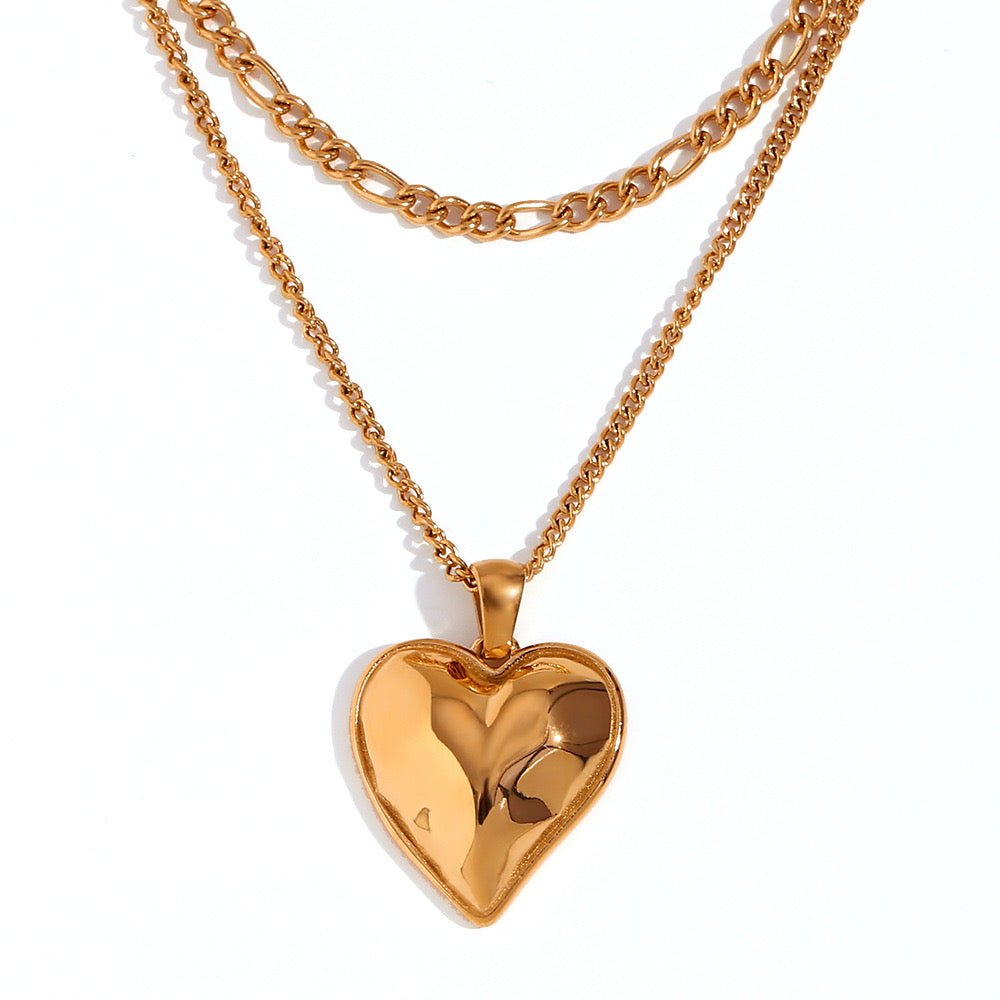 COLLAR CORAZÓN - VIOLETA