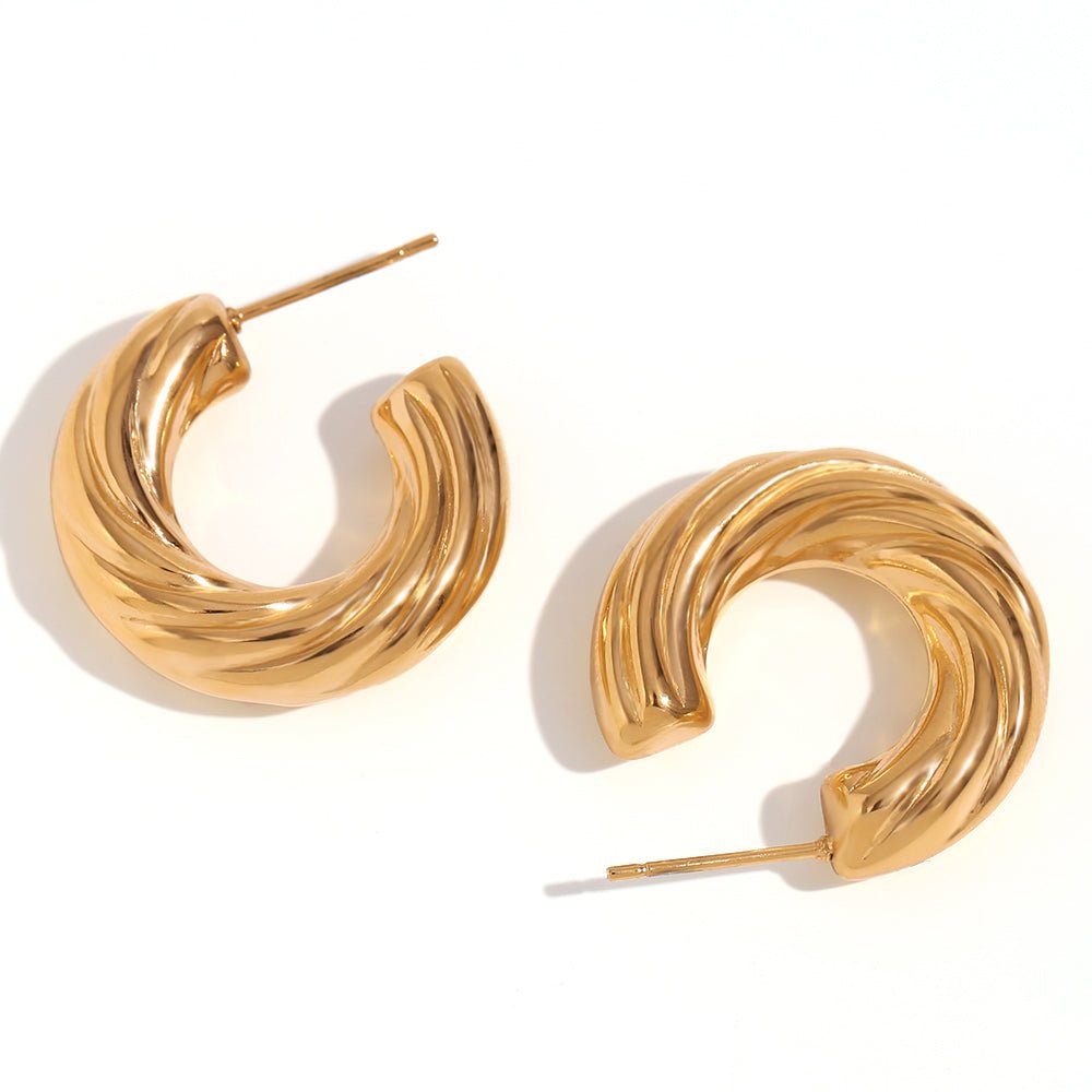 PENDIENTES ADAMAS GOLD - VIOLETA